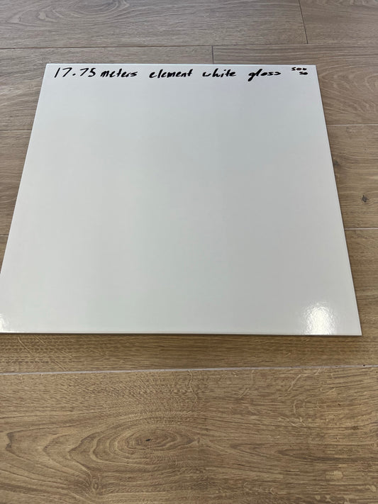 ELEMENT WHITE GLOSS 500X500 - ONLY 17.75 METERS LEFT